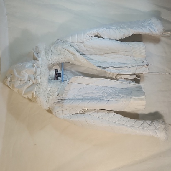 Y2k Era Mudd Women's Bomber Jacket with Fake Fur - Picture 1 of 4